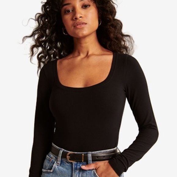 Abercrombie & Fitch Tops - Abercrombie & Fitch Long Sleeve Bodysuit | Black | Medium